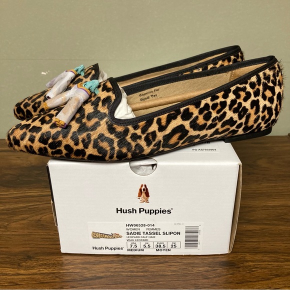 Hush Puppies Shoes Nwt Hush Puppies Sadie Tassel Slip On Leopard